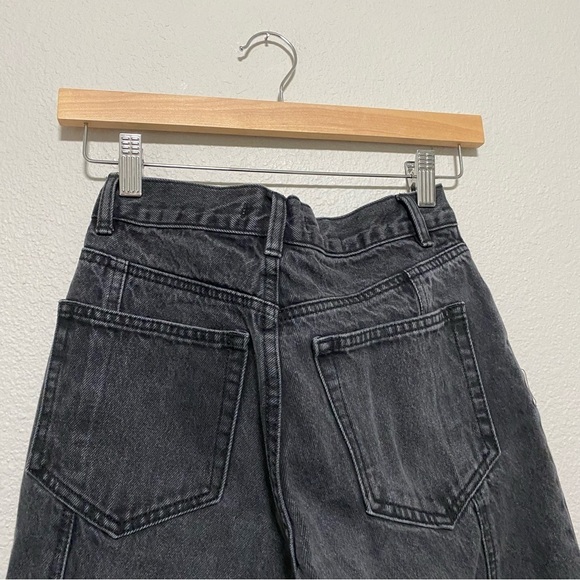 Pull & Bear Black Denim Mom Jeans - Picture 6 of 8